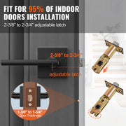 Passage Door Handle, 1 Pack Matte Black Door Lever, Left or Right Handing Reversible Lever Non-Locking, V952-FXTDMBS1J000C0BM2V0