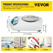 Lab Analytical Balance Digital Precision Scale 3000gx0.01g High Precision V952-FXTPAC3000G20R2MDV3