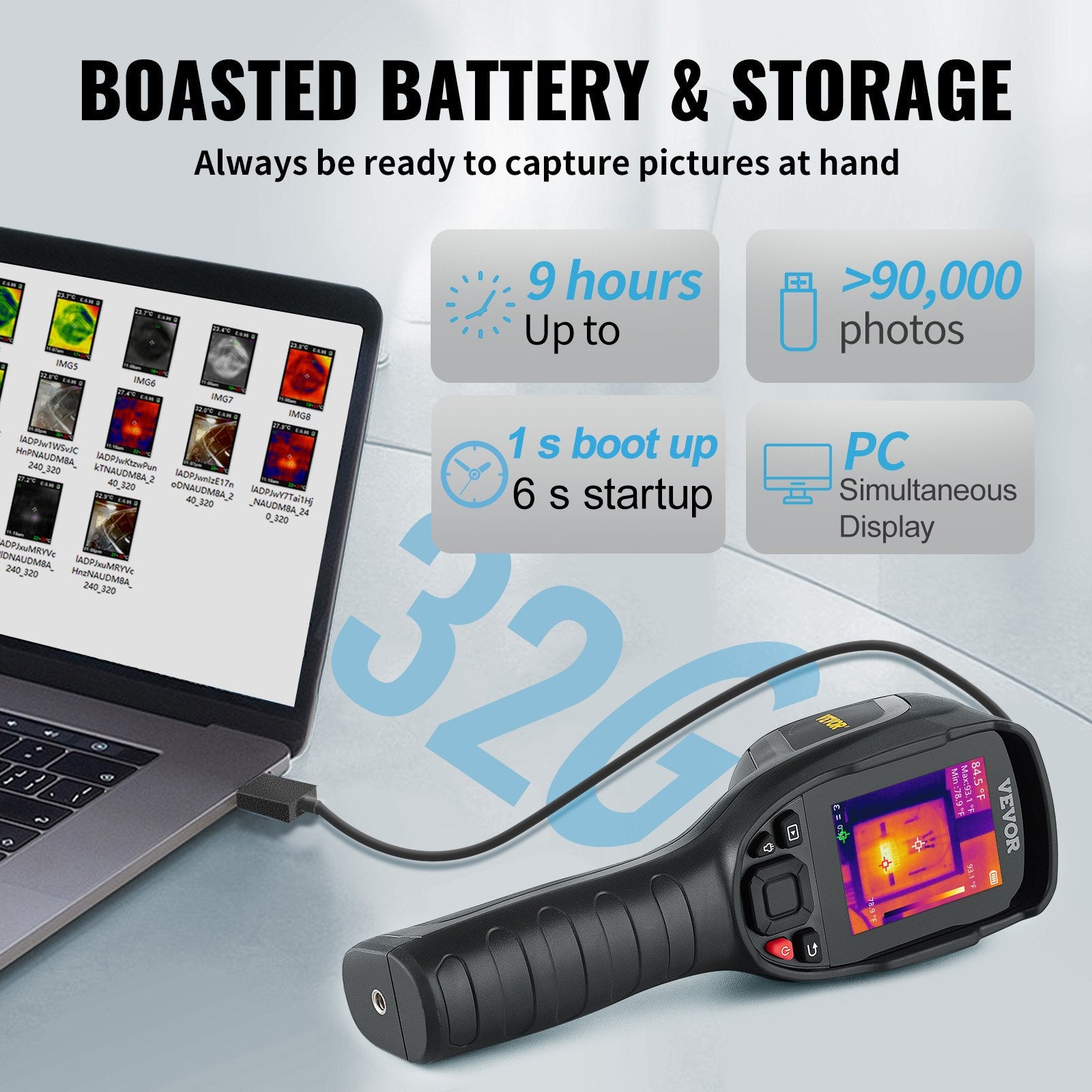 Infrared Thermal Imager Thermal Camera IR Resolution 240x180 2.8" LCD Screen V952-FYHWRXYWWWIFINPTKV0
