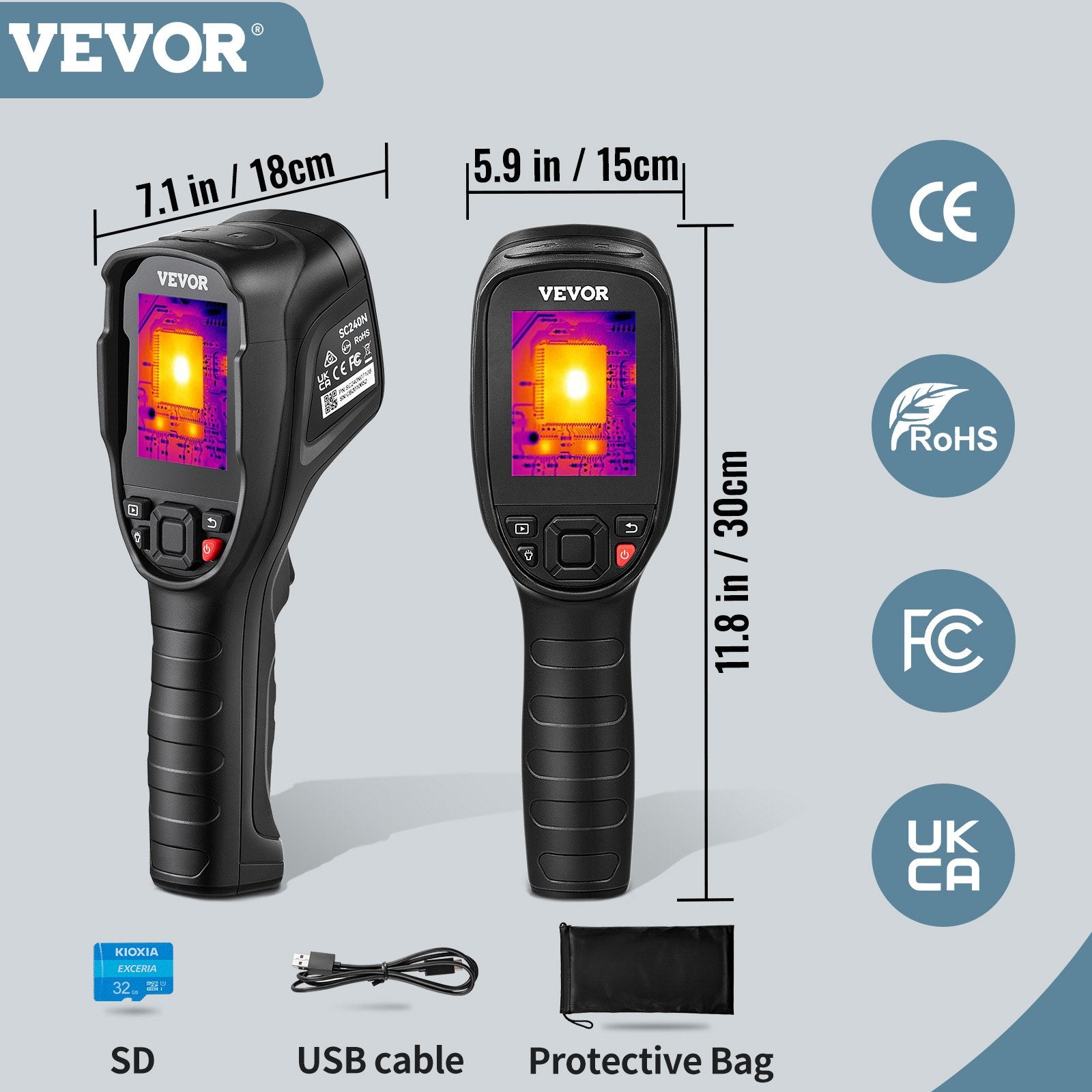 Infrared Thermal Imager Thermal Camera IR Resolution 240x180 2.8" LCD Screen V952-FYHWRXYWWWIFINPTKV0