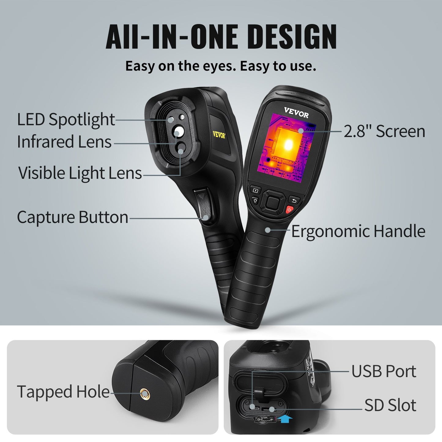 Infrared Thermal Imager Visible Light Camera 2MP IR Resolution 240x180 V952-FYHWRXYWYWIFIR7JZV0