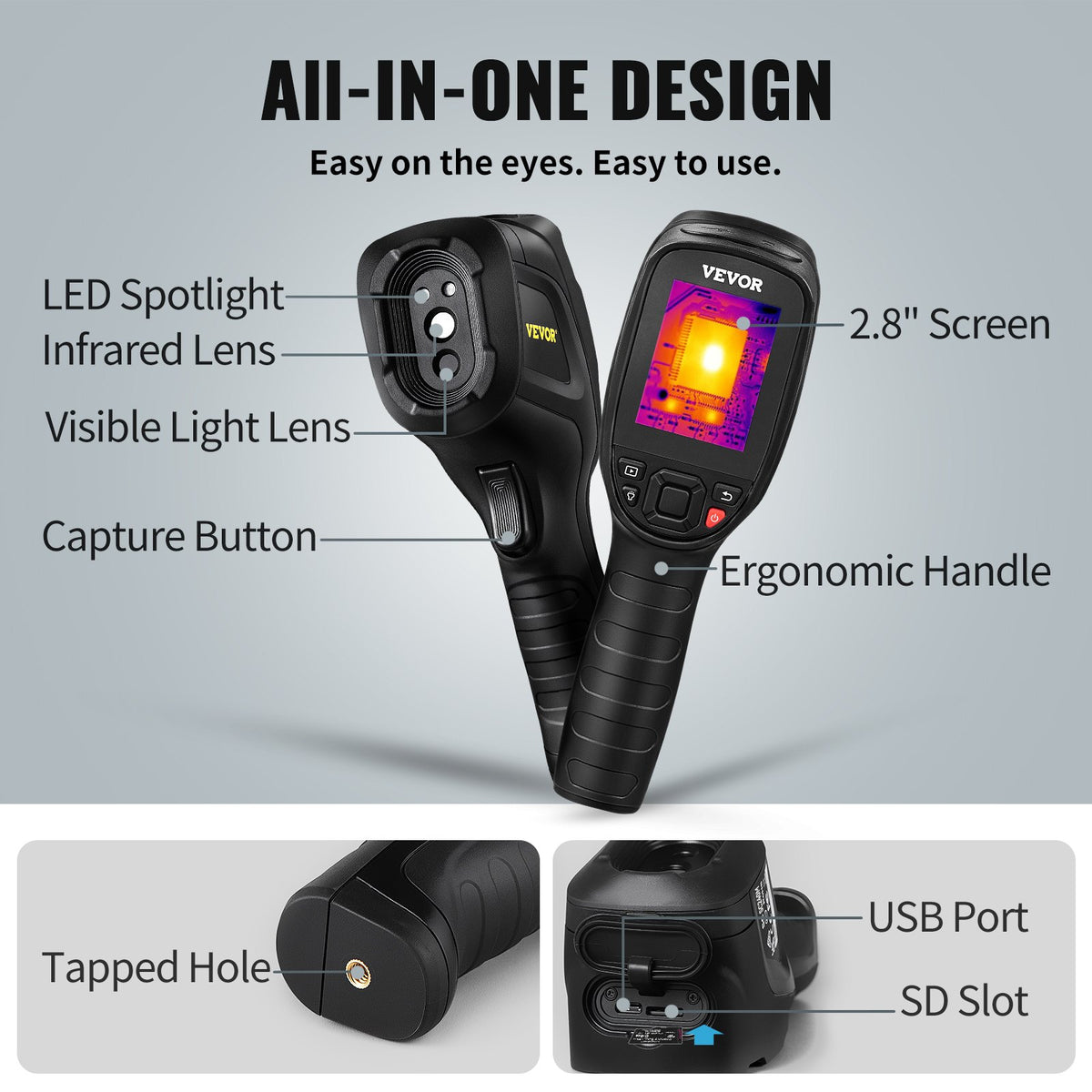 Infrared Thermal Imager Visible Light Camera 2MP IR Resolution 240x180 V952-FYHWRXYWYWIFIR7JZV0