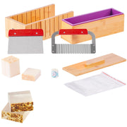 Soap Making Kit, Bamboo Cutting Box and Inner Box with Silicone Mold, Stainless Steel Straight Cutter and V952-FZQDSQGMJQGD1UP7YV0