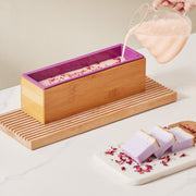 Soap Making Kit, Bamboo Cutting Box and Inner Box with Silicone Mold, Stainless Steel Straight Cutter and V952-FZQDSQGMJQGD1UP7YV0