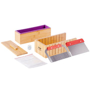 Soap Making Kit, Bamboo Cutting Box and Inner Box with Silicone Mold, Stainless Steel Straight Cutter and V952-FZQDSQGMJQGD1UP7YV0