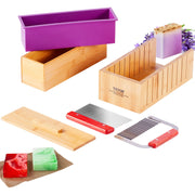 Soap Making Kit, Bamboo Cutting Box and Inner Box with Silicone Mold, Stainless Steel Straight Cutter and V952-FZQDSQGMJQGD1UP7YV0