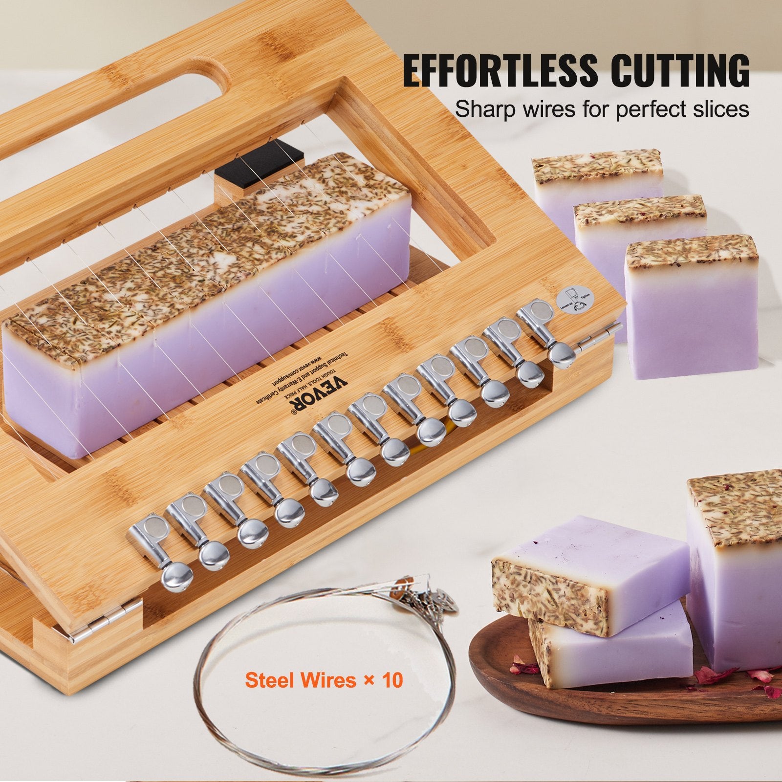 Soap Cutter, Cut 1-12 Bars, Precisely and Accurately Cut 1 Inch Bars, Bamboo Soap Slicer With Steel Wire, V952-FZQGSQGDDQG0B2GL6V0