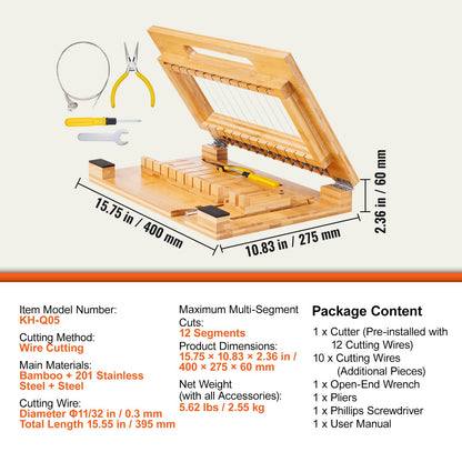 Soap Cutter, Cut 1-12 Bars, Precisely and Accurately Cut 1 Inch Bars, Bamboo Soap Slicer With Steel Wire, V952-FZQGSQGDDQG0B2GL6V0