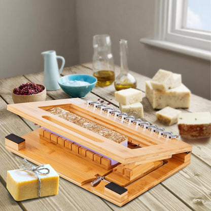 Soap Cutter, Cut 1-12 Bars, Precisely and Accurately Cut 1 Inch Bars, Bamboo Soap Slicer With Steel Wire, V952-FZQGSQGDDQG0B2GL6V0
