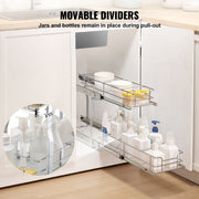 215 x 533 x 385mm Pull Out Cabinet Organizer, Heavy Duty Slide Out Pantry Shelves, Steel Roll Out Drawers, V952-FZSLLDGGEC8YYL3H6V0