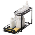 2-Tier Wire Pull Out Cabinet Under Sink Organizer 10.7"x14.2" Drawer Basket V952-FZSLLTGPFECSRVFBHV0