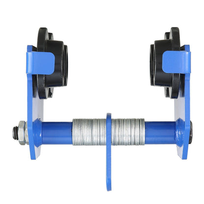 Manual Trolley, 0.5 Ton Load Capacity Push Beam Trolley with Dual Wheels, Adjustable for I-Beam Flange Width V952-FZSTXC05T2555HYFGV0