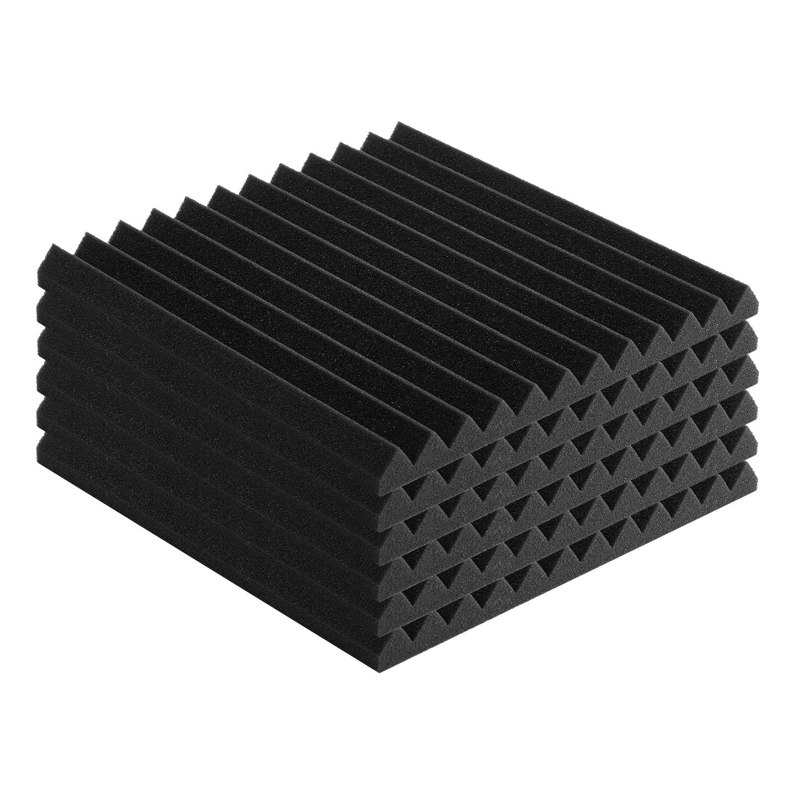Acoustic Foam Panels 80 Pack 12 x 12 x 1 in for Studio Wall and Ceiling V952-FZZSPMBHS80P6DGDIV0
