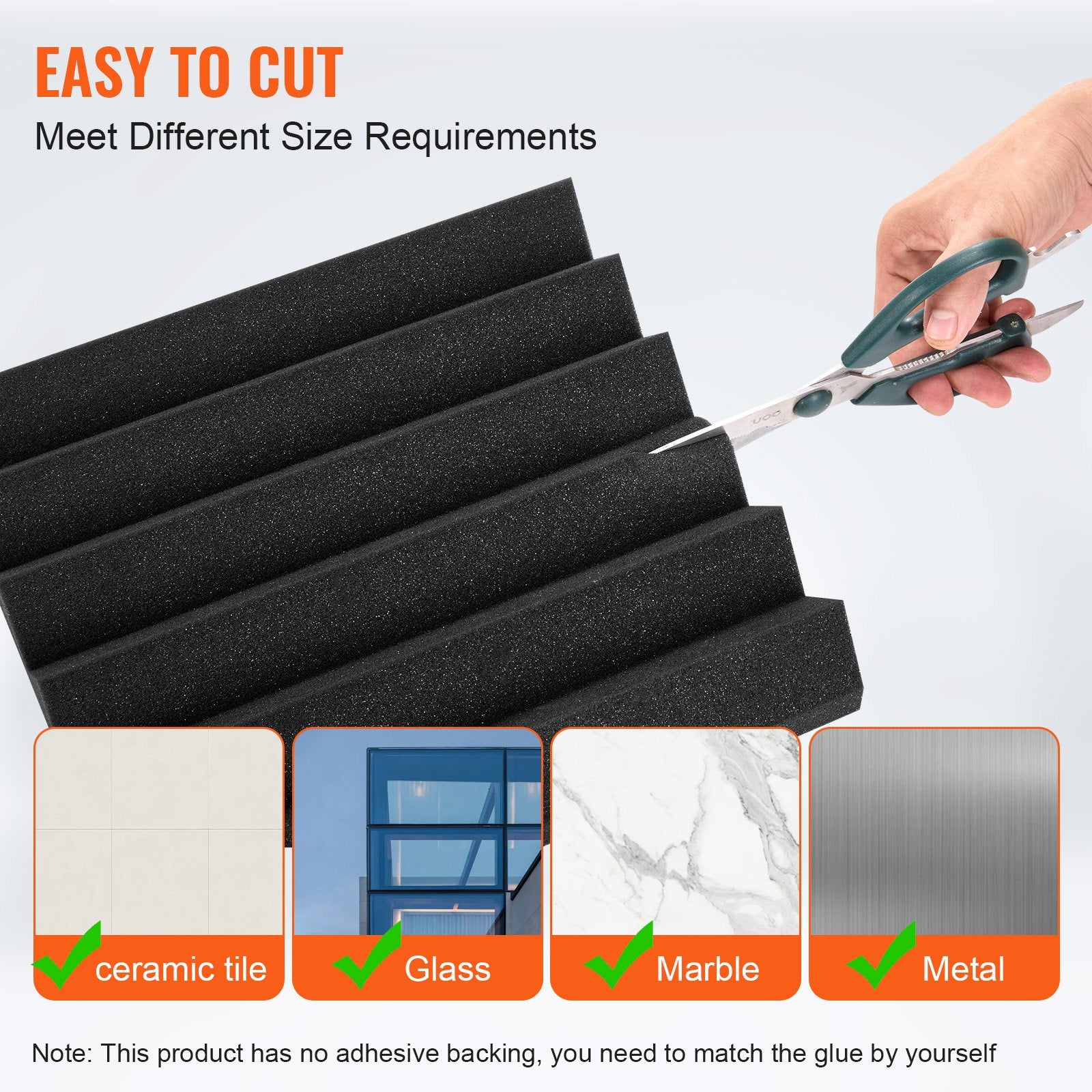 Acoustic Foam Panels 36 Pack 12 x 12 x 2 in for Studio Wall and Ceiling V952-FZZSPMBHSL127N7Y0V0