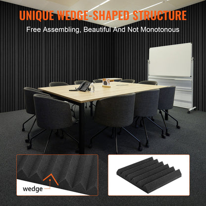 Acoustic Foam Panels 36 Pack 12 x 12 x 2 in for Studio Wall and Ceiling V952-FZZSPMBHSL127N7Y0V0