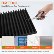 Acoustic Foam Panels 50 Pack 12 x 12 x 2 in for Studio Wall and Ceiling V952-FZZSPMBHSL12FC3IHV0