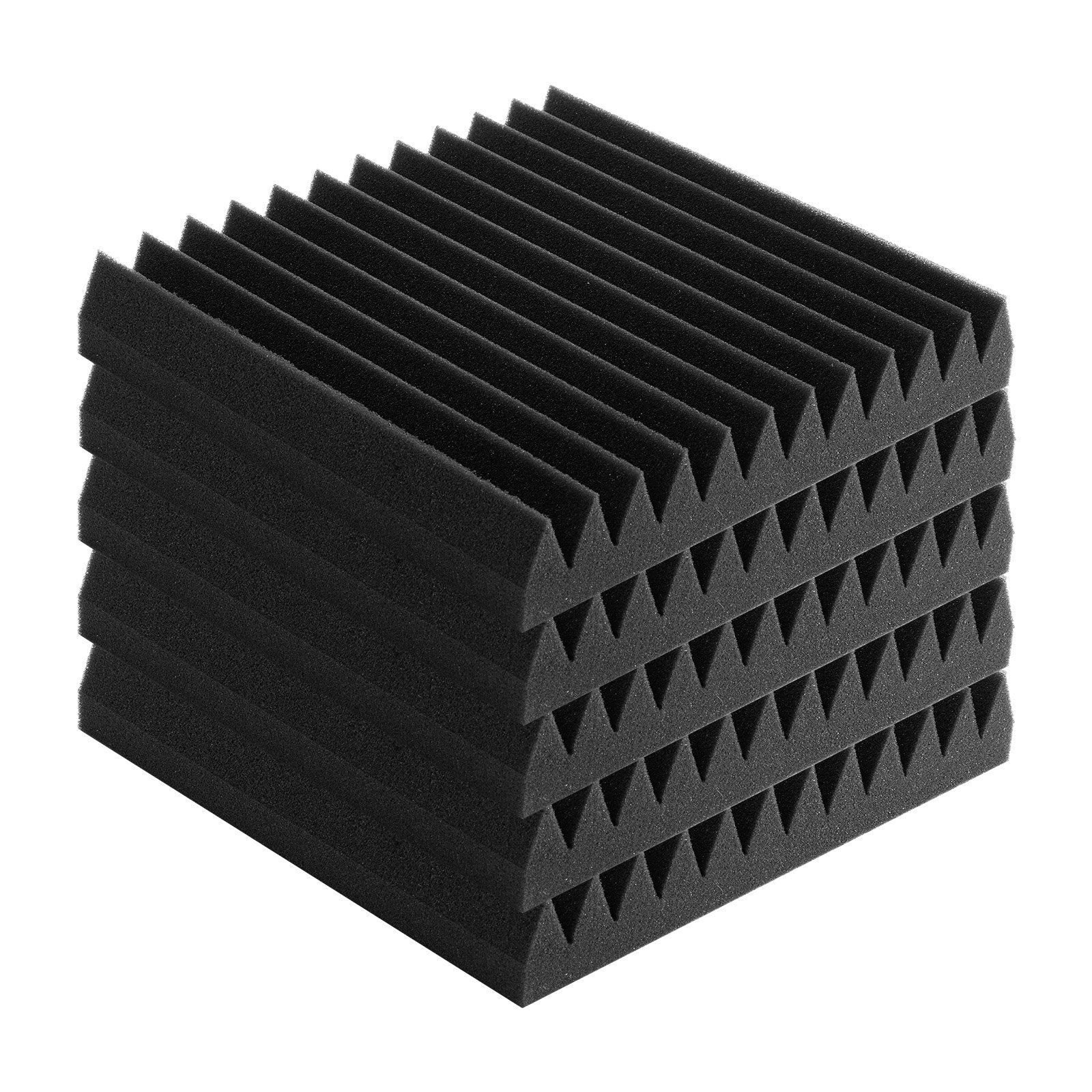 Acoustic Foam Panels 50 Pack 12 x 12 x 2 in for Studio Wall and Ceiling V952-FZZSPMBHSL12FC3IHV0
