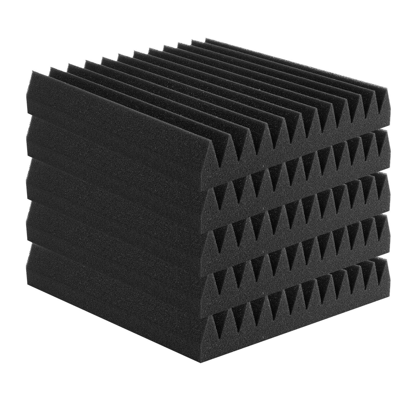 Acoustic Foam Panels 50 Pack 12 x 12 x 2 in for Studio Wall and Ceiling V952-FZZSPMBHSL12FC3IHV0