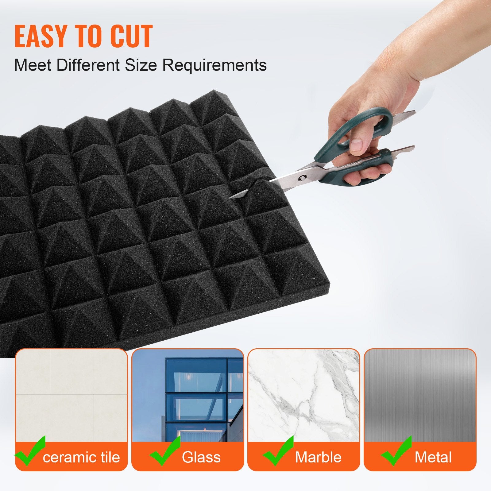 Acoustic Foam Panels 36 Pack 12 x 12 x 2 in for Studio Wall and Ceiling V952-FZZSPMBHSL12LL2RZV0