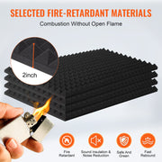 Acoustic Foam Panels 4 Pack 48 x 24 x 2 in for Studio Wall and Ceiling V952-FZZSPMBHSL48R56X0V0