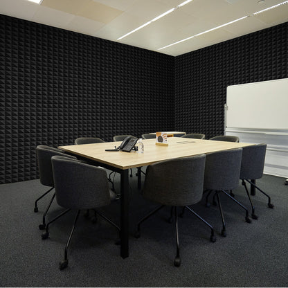 Acoustic Foam Panels 4 Pack 48 x 24 x 2 in for Studio Wall and Ceiling V952-FZZSPMBHSL48R56X0V0