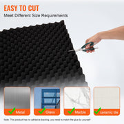 Acoustic Foam Panels 4 Pack 48 x 24 x 2 in for Studio Wall and Ceiling V952-FZZSPMBHSL48UZ3RCV0