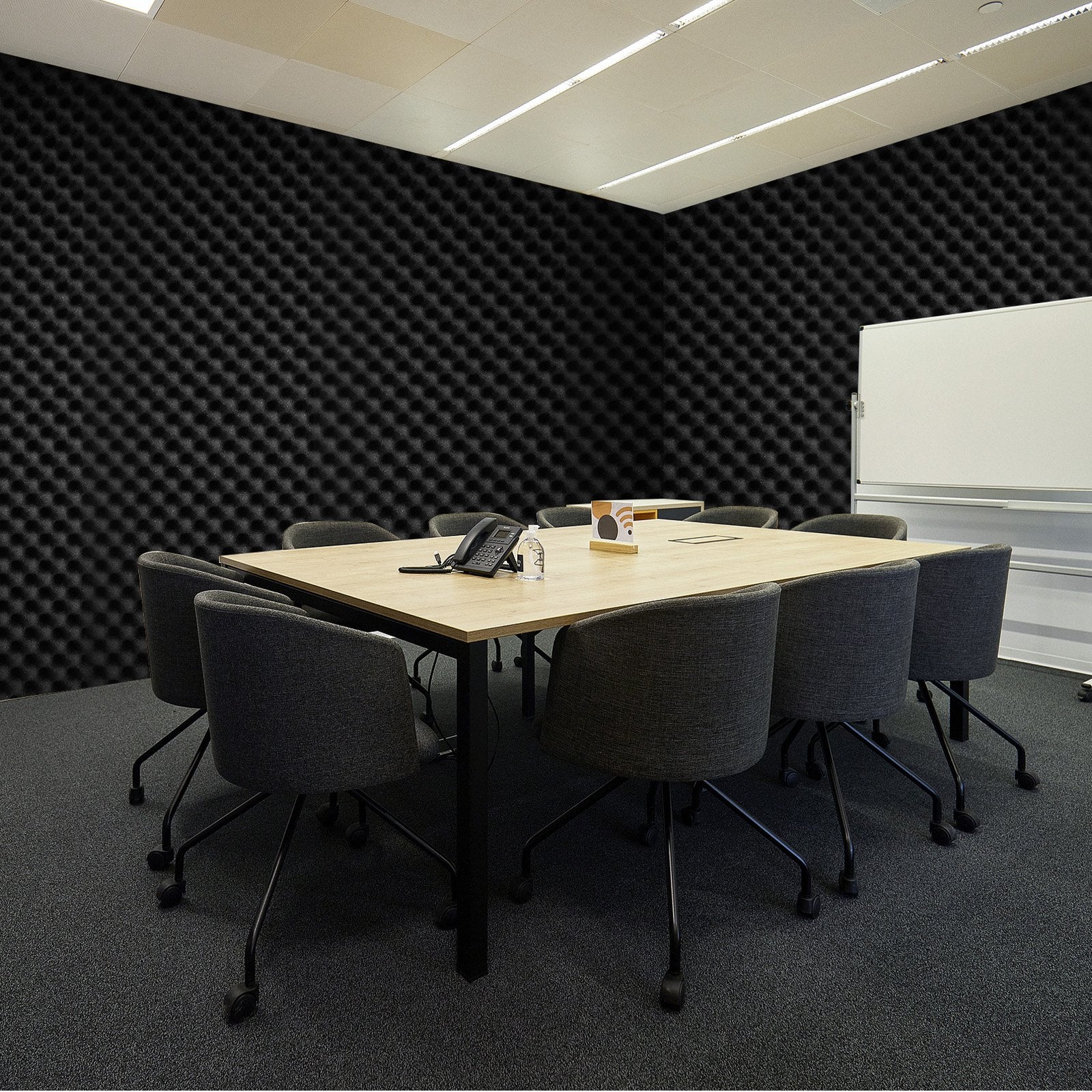 Acoustic Foam Panels 4 Pack 48 x 24 x 2 in for Studio Wall and Ceiling V952-FZZSPMBHSL48UZ3RCV0