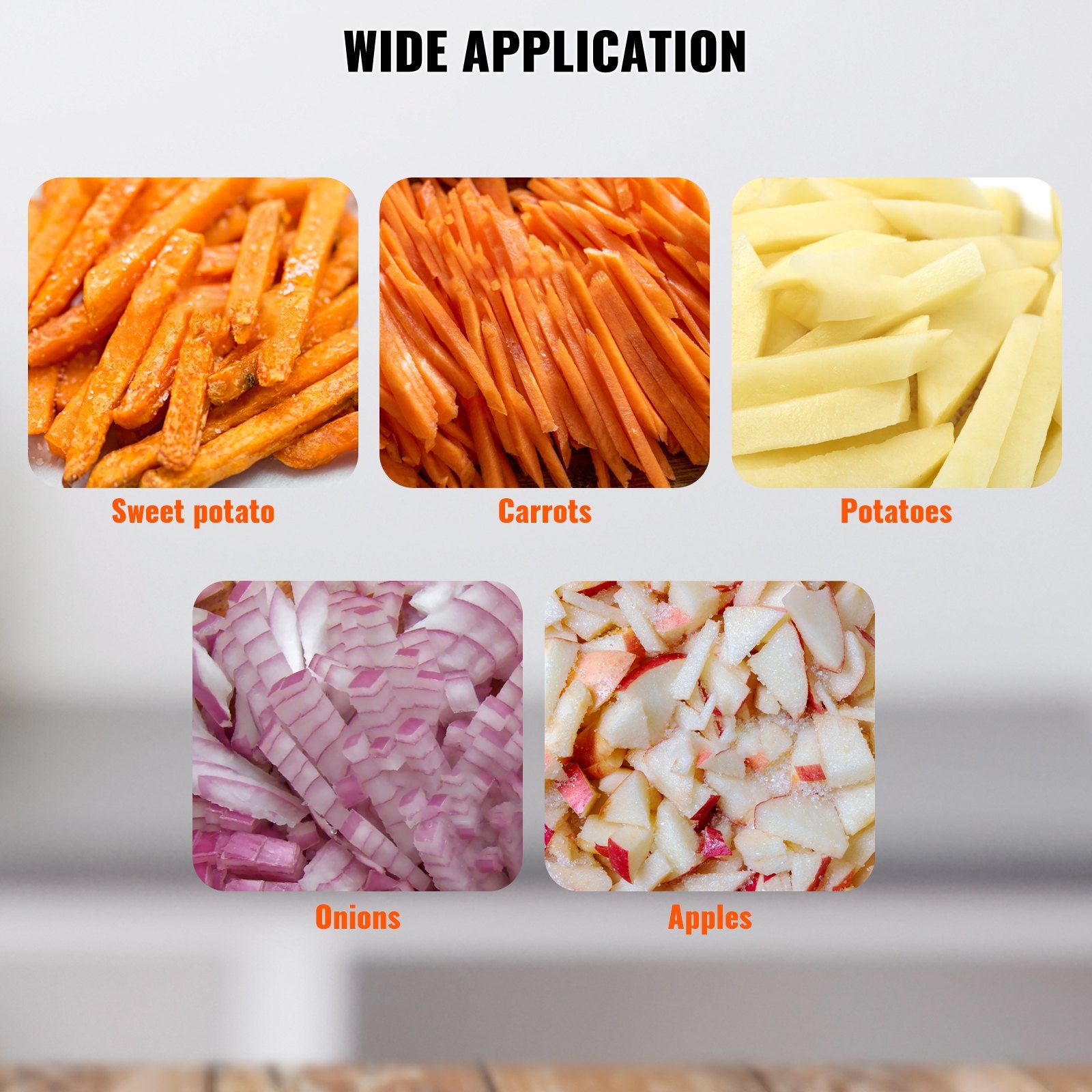 Commercial Vegetable Fruit Chopper 1/4" Blade Heavy Duty Professional Food Dicer Kattex French Fry Cutter V952-G214INCH420J2NKA9V0