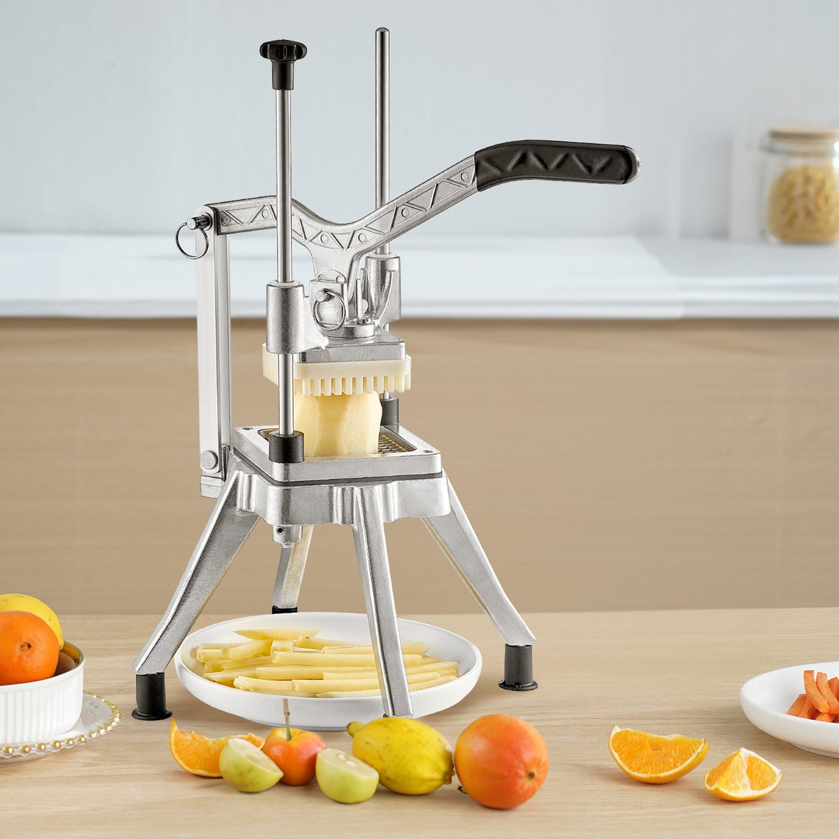 Commercial Vegetable Fruit Chopper 1/4" Blade Heavy Duty Professional Food Dicer Kattex French Fry Cutter V952-G214INCH420J2NKA9V0