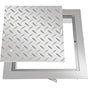 Recessed Manhole Cover 11.8""x11.8"" Clear Opening, Galvanized Steel Drain Cover Overall Size 14.5""x14.5"", V952-GB30X300000000001V0