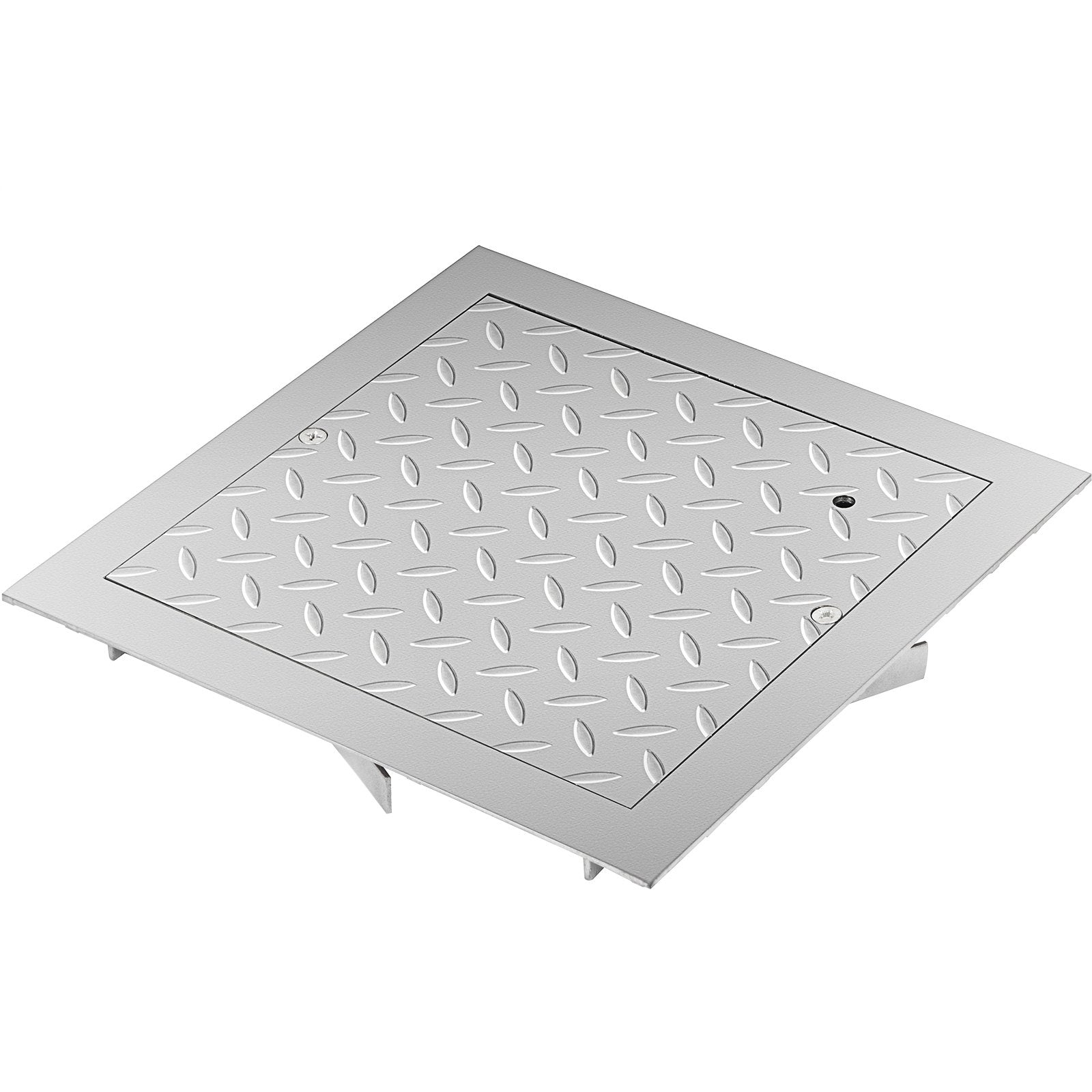 Recessed Manhole Cover 11.8""x11.8"" Clear Opening, Galvanized Steel Drain Cover Overall Size 14.5""x14.5"", V952-GB30X300000000001V0