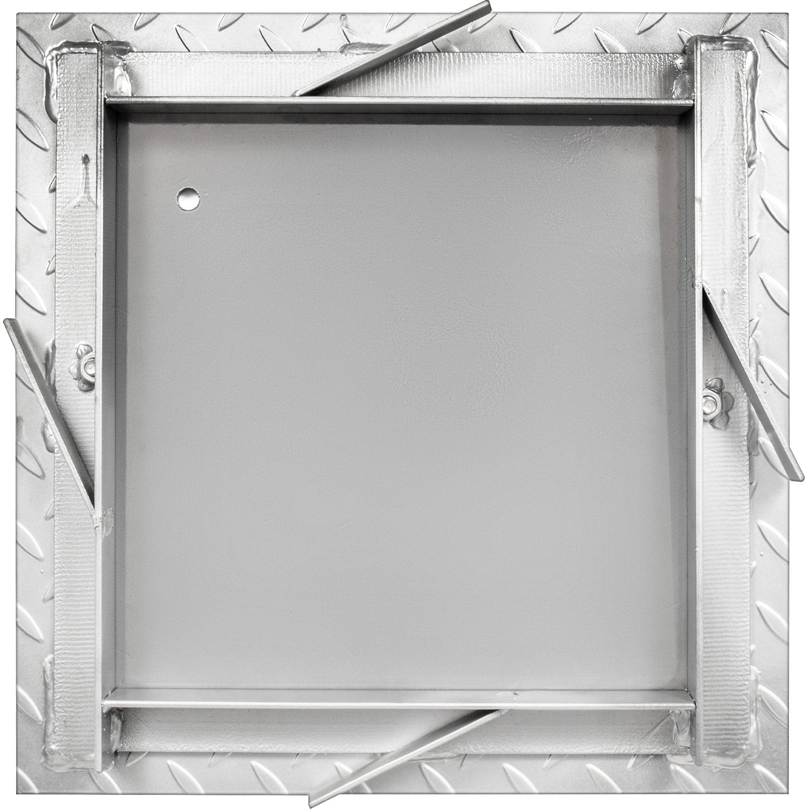 Recessed Manhole Cover 11.8""x11.8"" Clear Opening, Galvanized Steel Drain Cover Overall Size 14.5""x14.5"", V952-GB30X300000000001V0