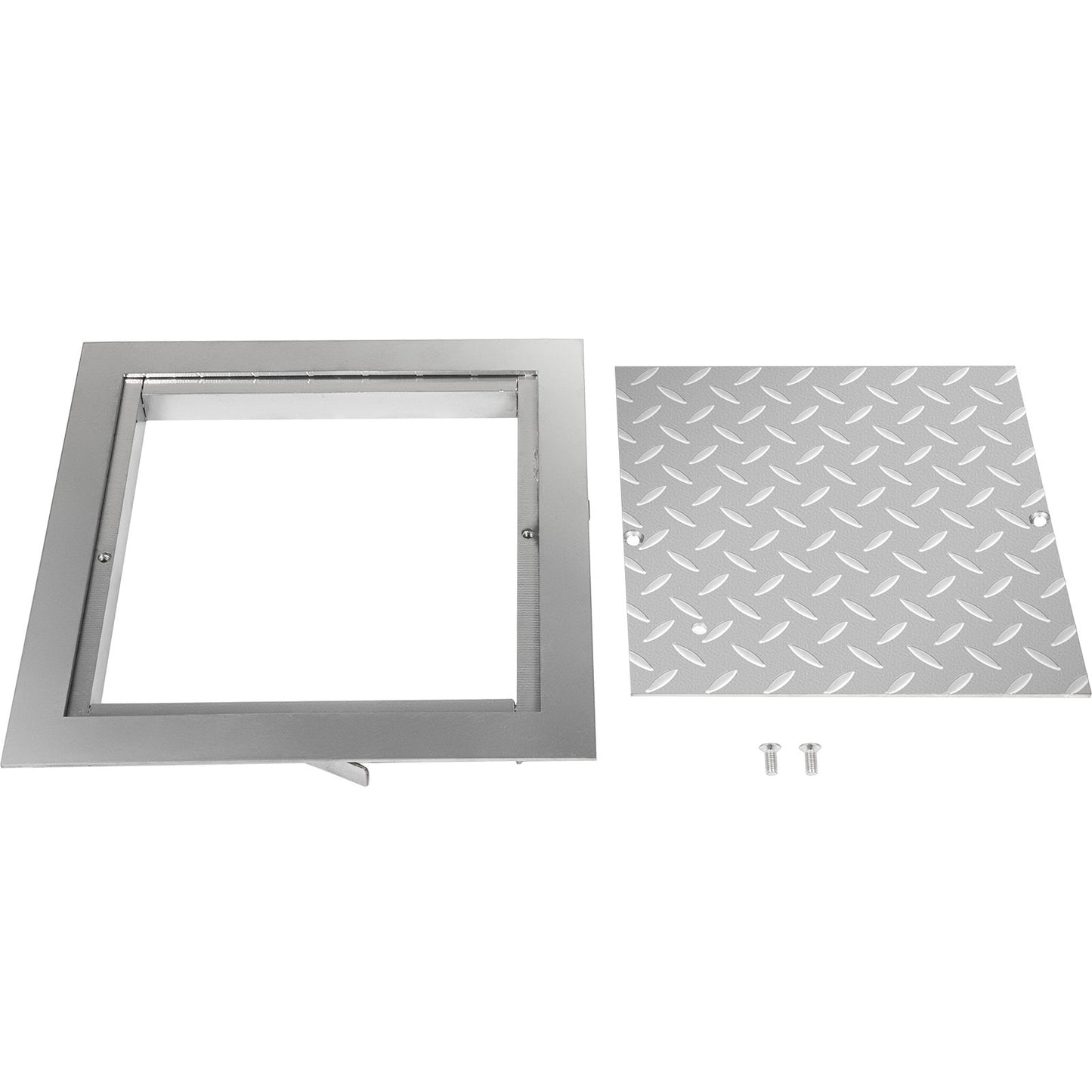 Recessed Manhole Cover 11.8""x11.8"" Clear Opening, Galvanized Steel Drain Cover Overall Size 14.5""x14.5"", V952-GB30X300000000001V0