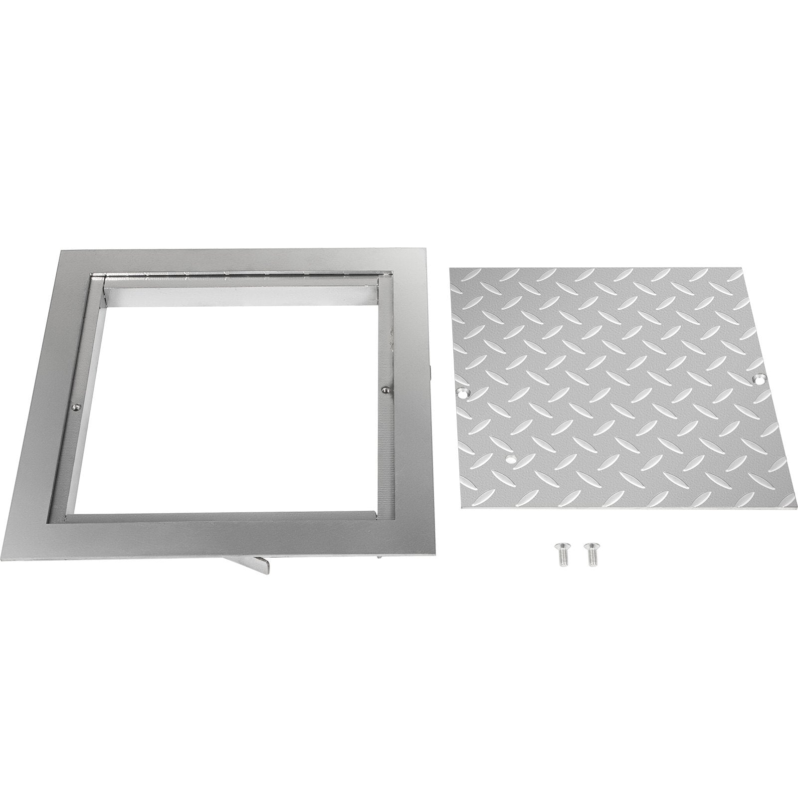 Recessed Manhole Cover 11.8""x11.8"" Clear Opening, Galvanized Steel Drain Cover Overall Size 14.5""x14.5"", V952-GB30X300000000001V0