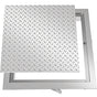 Recessed Manhole Cover 60 x 60 cm Clear Opening, Galvanized Steel Drain Cover Overall Size 67 x 67 cm, Sealed V952-GB60X600000000001V0