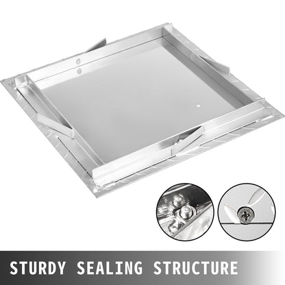 Recessed Manhole Cover 60 x 60 cm Clear Opening, Galvanized Steel Drain Cover Overall Size 67 x 67 cm, Sealed V952-GB60X600000000001V0