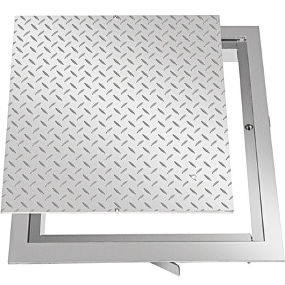 Recessed Manhole Cover 60 x 60 cm Clear Opening, Galvanized Steel Drain Cover Overall Size 67 x 67 cm, Sealed V952-GB60X600000000001V0