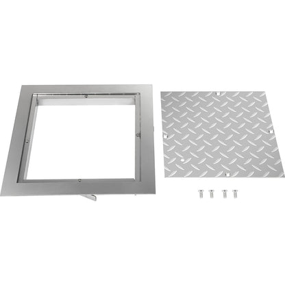 Recessed Manhole Cover 60 x 60 cm Clear Opening, Galvanized Steel Drain Cover Overall Size 67 x 67 cm, Sealed V952-GB60X600000000001V0