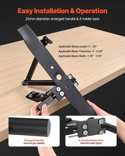 Lawn Mower Blade Sharpener, 15 degrees - 45 degrees Adjustable Lawnmower Blade Sharpening Tool with 4 Adapter V952-GCDPJJ1545MY5H0TG001V0