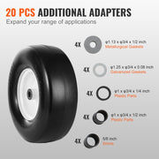 Lawn Mower Tires with Rim, 13x5-6" Tubeless Tractor Tires, 2-Pack Tire and Wheel Assembly, Flat-free PU V952-GCJLZZXLG13XLCXLGV0