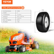 Lawn Mower Tires with Rim, 13x5-6" Tubeless Tractor Tires, 2-Pack Tire and Wheel Assembly, Flat-free PU V952-GCJLZZXLG13XLCXLGV0
