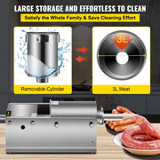 Manual Sausage Stuffer, 3 L / 7 LBS Horizontal Sausage Machine, Dual-Speed Meat Stuffer, Made of Food-Grade V952-GCJSDSPS3L0000001V0