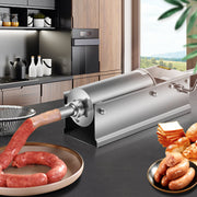 Manual Sausage Stuffer, 5 L / 11 LBS Horizontal Sausage Machine, Dual-Speed Meat Stuffer, Made of Food-Grade V952-GCJSDSPS5L0000001V0