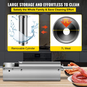 Manual Sausage Stuffer, 7 L / 15 LBS Horizontal Sausage Machine, Dual-Speed Meat Stuffer, Made of Food-Grade V952-GCJSDSPS7L0000001V0