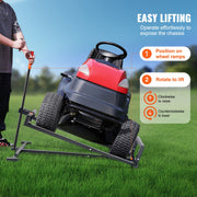 Ride on Lawn Mower Lift Jack, 880 Lbs Weight Capacity, Telescopic Maintenance Jack with Crank Handle & Power V952-GCJSJJSGS880KCFZHV0