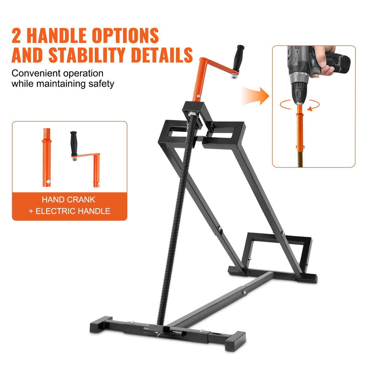 Ride on Lawn Mower Lift Jack, 880 Lbs Weight Capacity, Telescopic Maintenance Jack with Crank Handle & Power V952-GCJSJJSGS880KCFZHV0