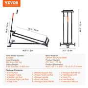 Ride on Lawn Mower Lift Jack, 880 Lbs Weight Capacity, Telescopic Maintenance Jack with Crank Handle & Power V952-GCJSJJSGS880KCFZHV0
