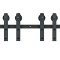 8FT Sliding Barn Door Hardware Closet Track Kit for Double Doors I Hanger V952-GCYMWJTJHS8FD5SVJV0