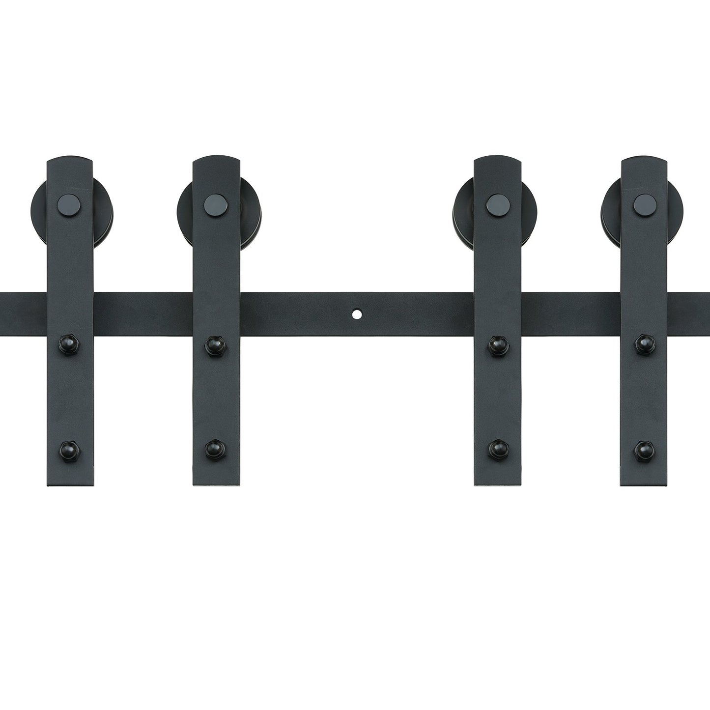 8FT Sliding Barn Door Hardware Closet Track Kit for Double Doors I Hanger V952-GCYMWJTJHS8FD5SVJV0