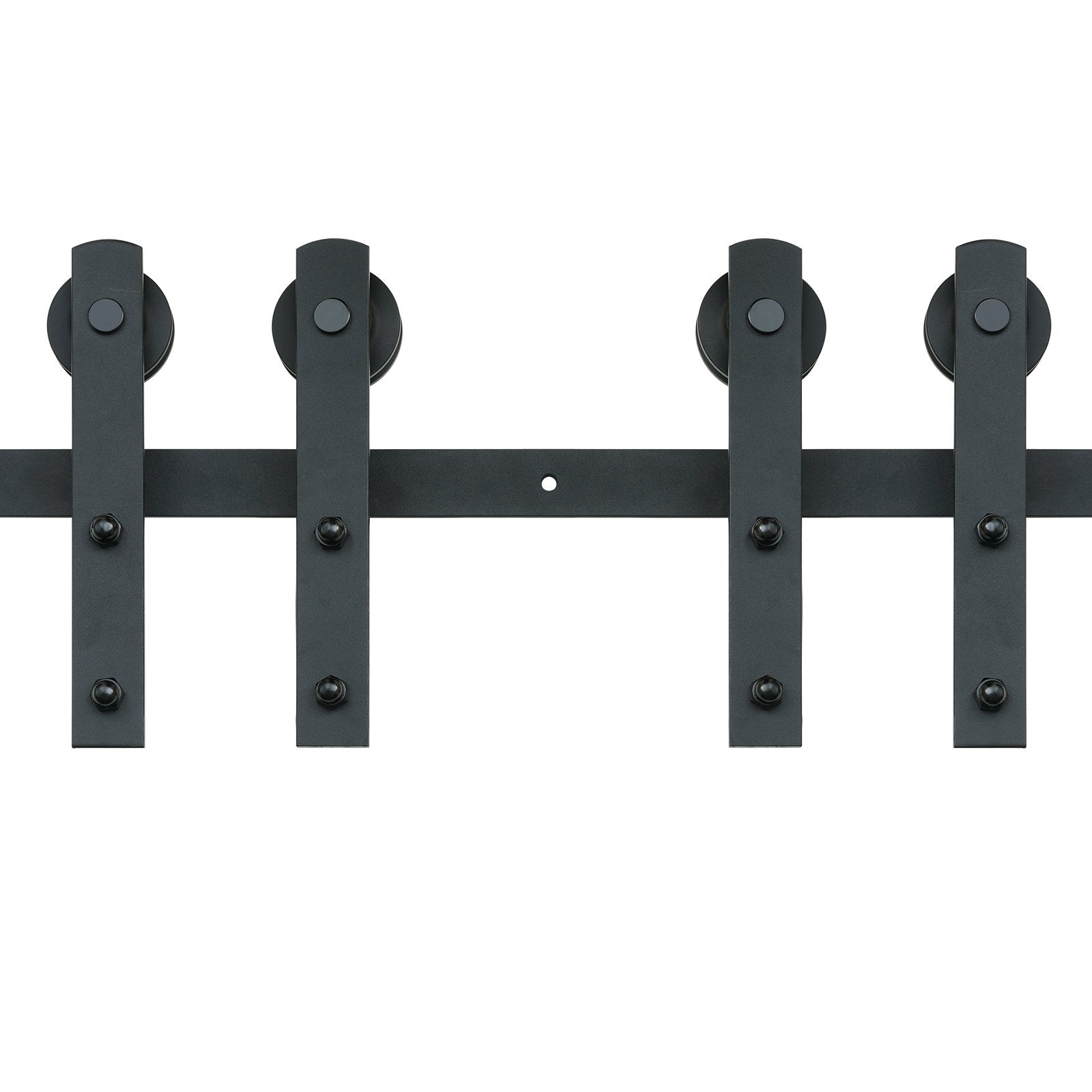 8FT Sliding Barn Door Hardware Closet Track Kit for Double Doors I Hanger V952-GCYMWJTJHS8FD5SVJV0